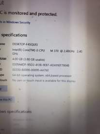 A picture of Samsung i3 M370 2 40ghz 4gb ram