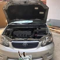 A picture of 2007 Toyota Corolla sport complete first body untempered engine gear
