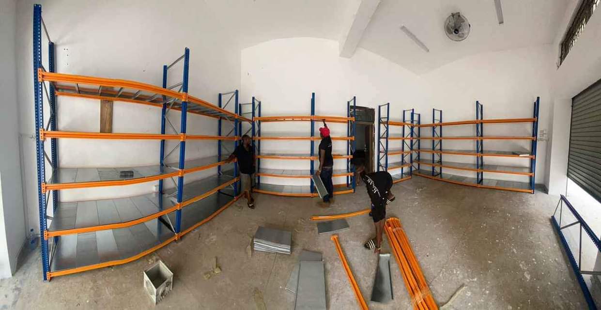 A picture of 0624089810 Shelves za chuma Bora na imara bila kuchomelea nikupachika