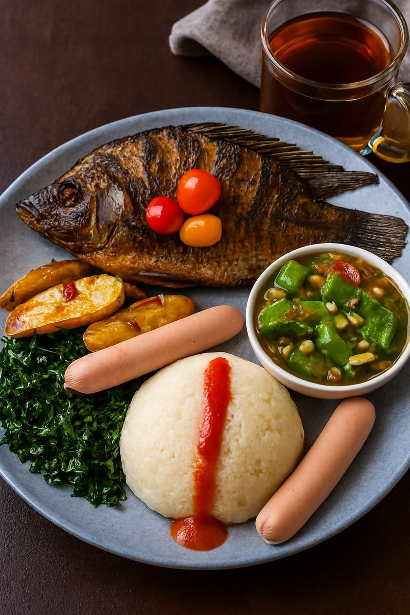 A picture of sosaji ya kuku