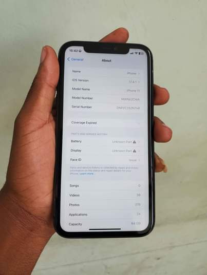 A picture of IPhone 11