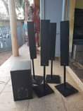 A picture of Sony home theter speakers without dvd 