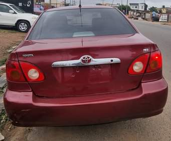 A picture of 2004 registered corolla baked on first body no filler cool