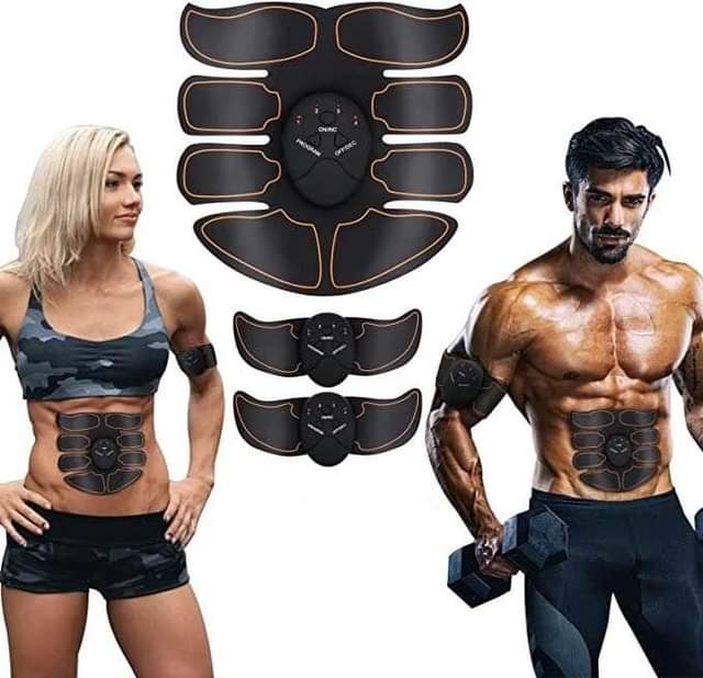 A picture of EMS Abs maker electric with biceps and triceps sticker