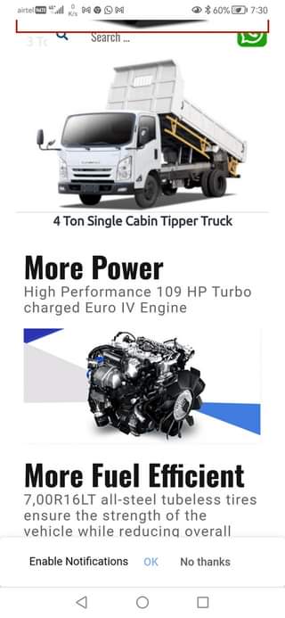 A picture of Jmc pickup export sale