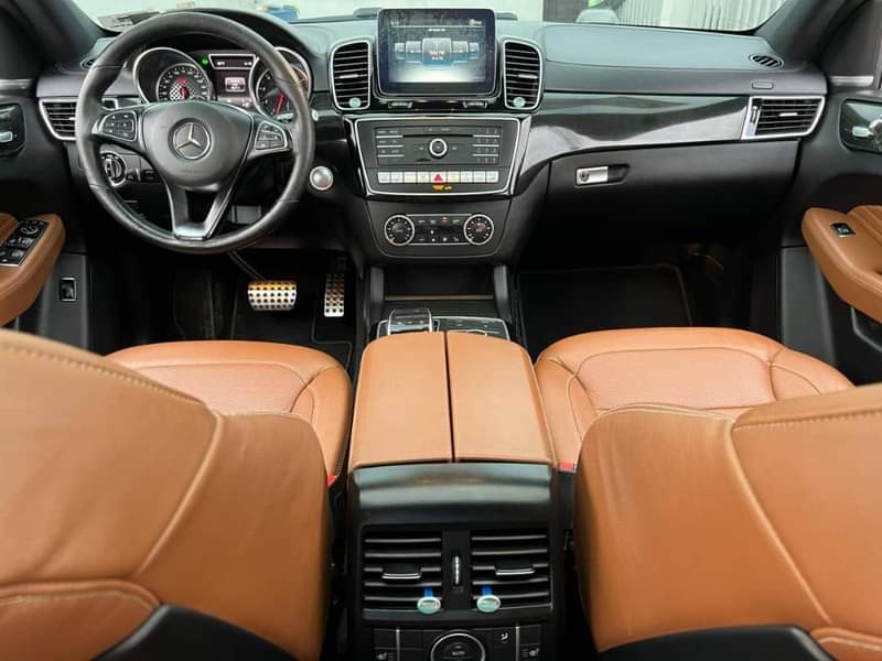A picture of Foreign used 2018 Mercedes Benz GLE43 on TAN interior with