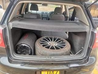 A picture of Golf GTI on..... sale in Kampala...... price....15m negotiable....UAZ.... number....... black