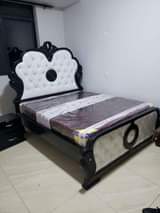 A picture of Hard wooden beds