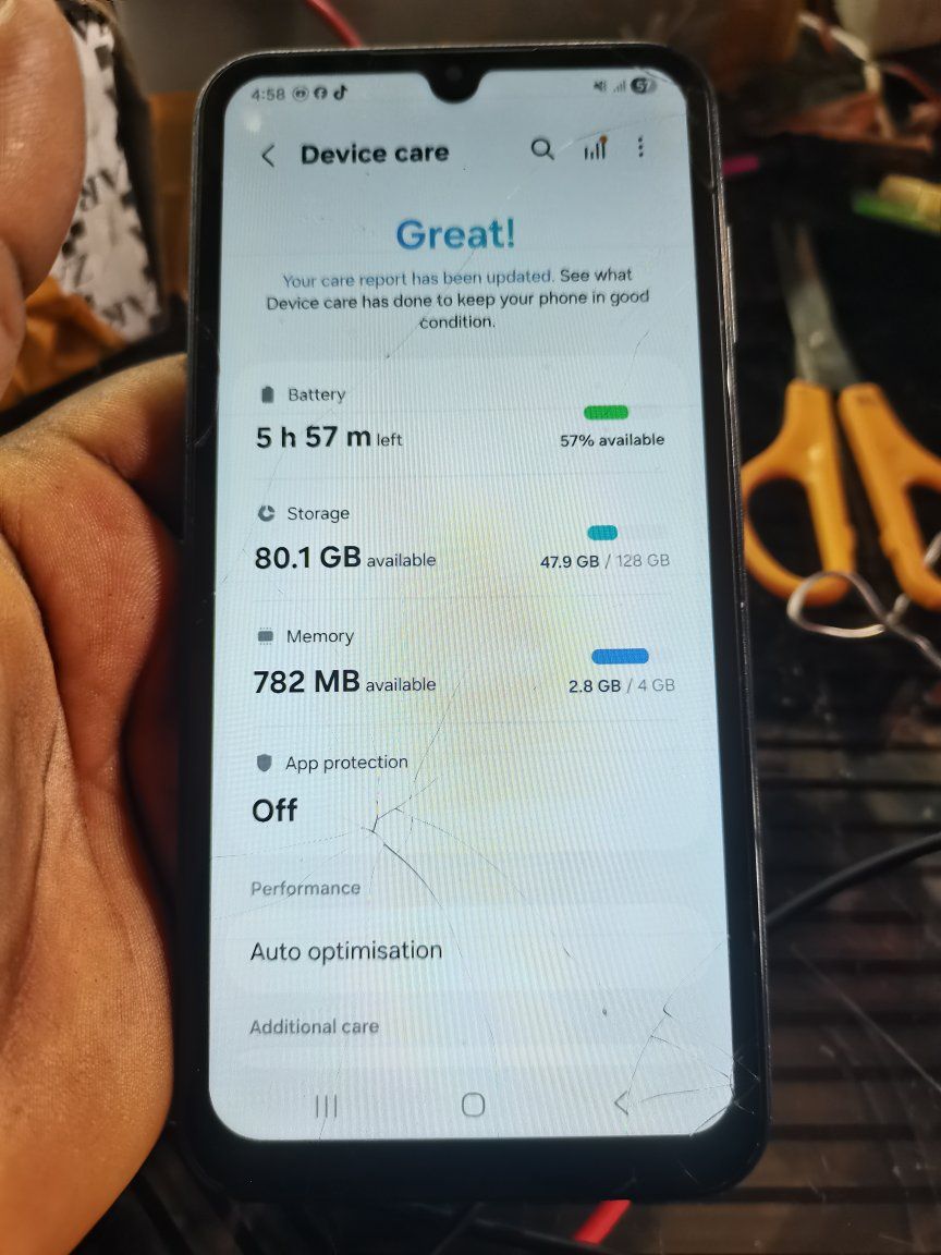 A picture of Samsung A15 camera fault 0707633788