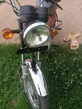 A picture of Bajaj motorcycle
