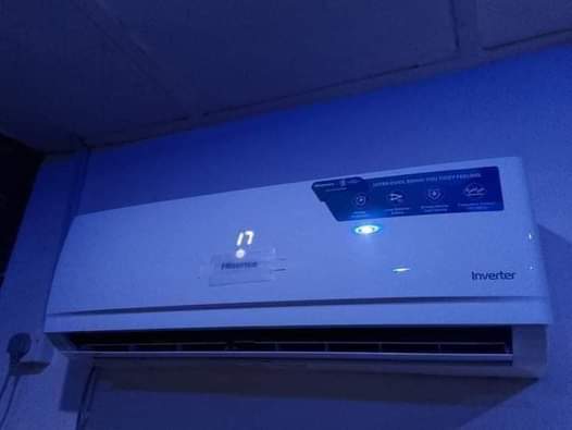 A picture of Hisense smart TV 65 inches 480k Hisense inverter AC 1.5hp