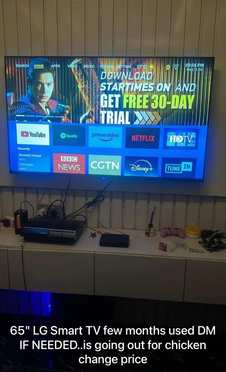 A picture of LG 65 inches Smart 4k Bluetooth tv