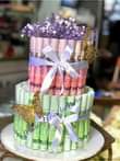 A picture of Flower bouquets and money Hampers
