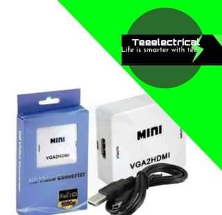 A picture of Hdmi to vga mini box converter