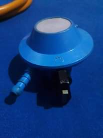A picture of Gas regulator and pipe