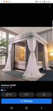 A picture of 4 pole mosquito net