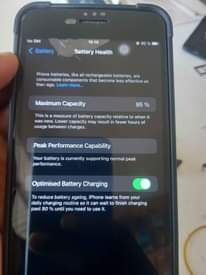 A picture of Iphone7plus hiya storage 128 simu bdo ipo vzur health battery