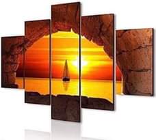 A picture of canvas art