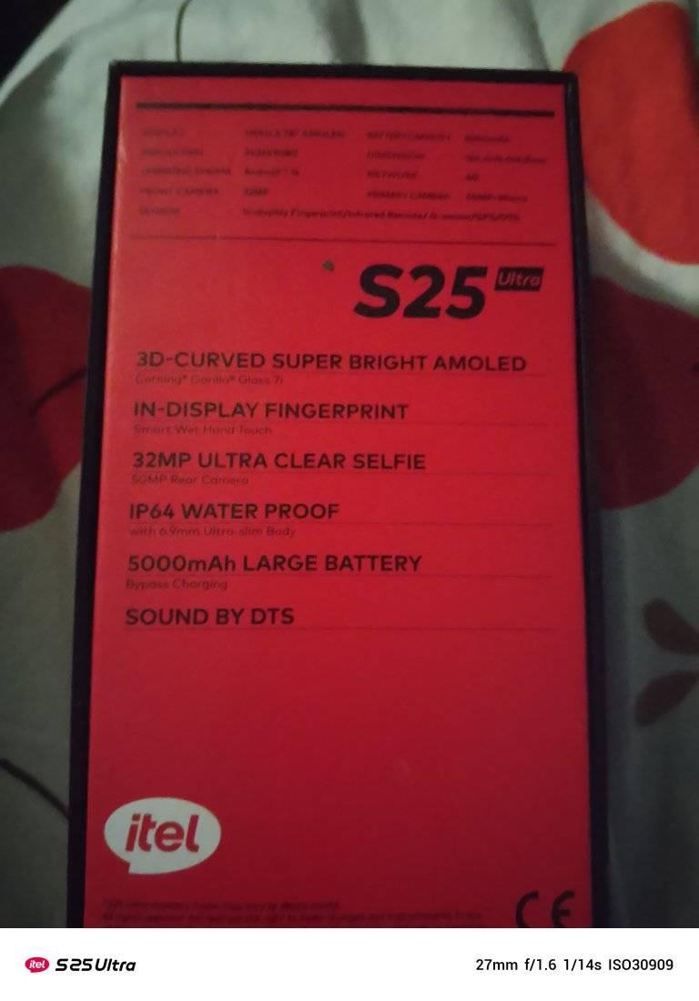 A picture of Itel s25 ultra