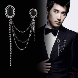 A picture of Chain Brooches For Men Suits