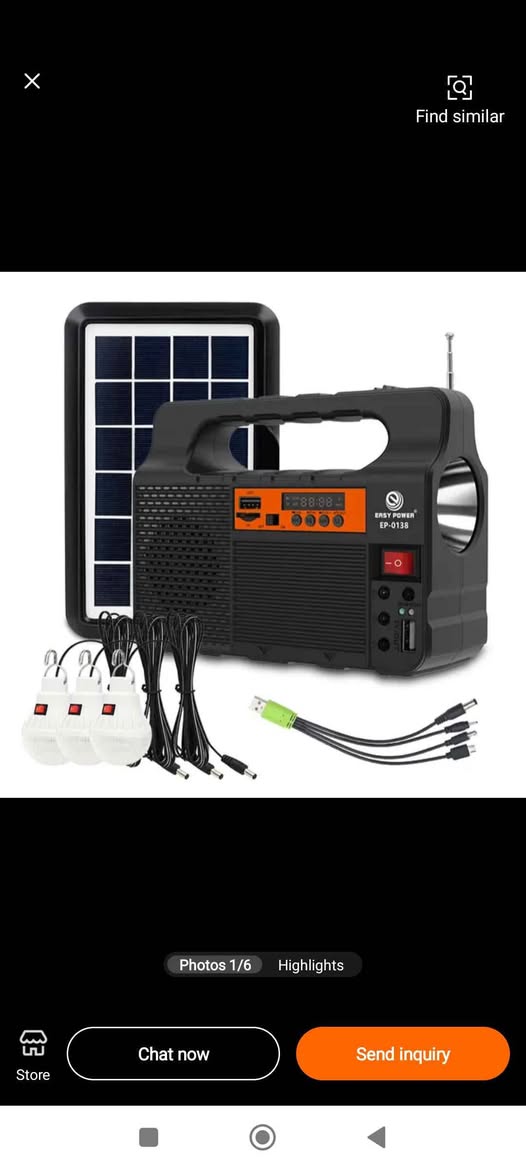 A picture of Easy Power Portable Multipurpose Solar Light System Ideal For Home