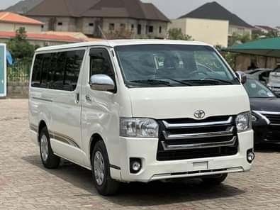 A picture of  SHARP DIRECT BELGIUM... TOYOTA HIACE BUS.. LOCATION ABUJA GUDU