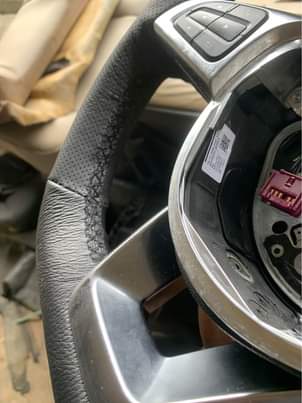 A picture of Car interior changing