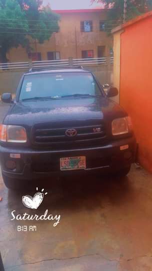 A picture of Perfectly working sequoia SUV 2006 black color. Leather seats with