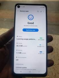 A picture of Samsung galaxy A21s