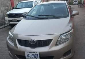 A picture of Awoof distress sale oo Reg Barely used corolla 2010 model