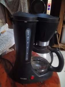 A picture of Coffee maker and Electric kettle