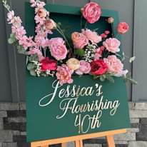 A picture of Flower box signage