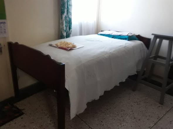 A picture of Mavule cabinet mavule bed and exercise bicycle