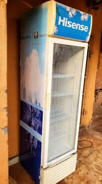 A picture of Hisense glass Display fridge for sell