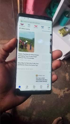 A picture of Samsung Note 8 storage 64GB RAM 8GB PRICE 0759023723 location