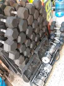 A picture of Dumbbells all KGS