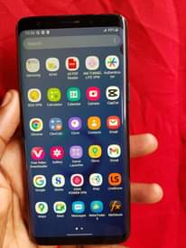 A picture of SAMSUNG S9. AT 240000. FIXED PRICE 