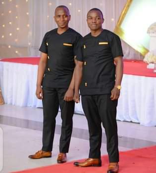 A picture of African men suits