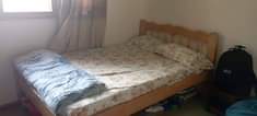 A picture of 4x6 bed plus mattress. 300k . Set of chairs at