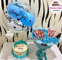 A picture of  RemmyCakesandEvents Surprisepackages flowerbouqeut moneyhampers balloons deliveryavailable ca