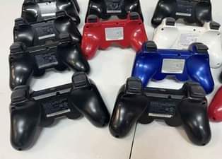 A picture of PlayStation 3 wireless controllers