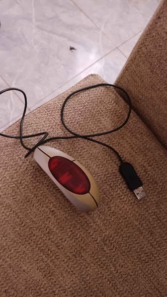 A picture of M Computer mouse