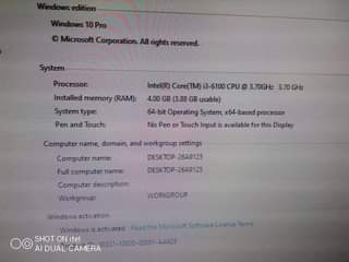 A picture of Dell i3 6th gen