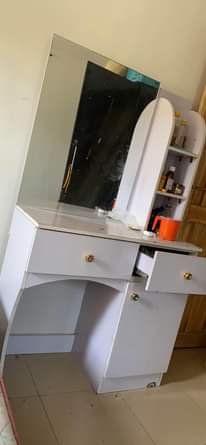 A picture of Relocation Sales Bed Frame 6by6 Walldrobe Wooden Table 6by6 BED