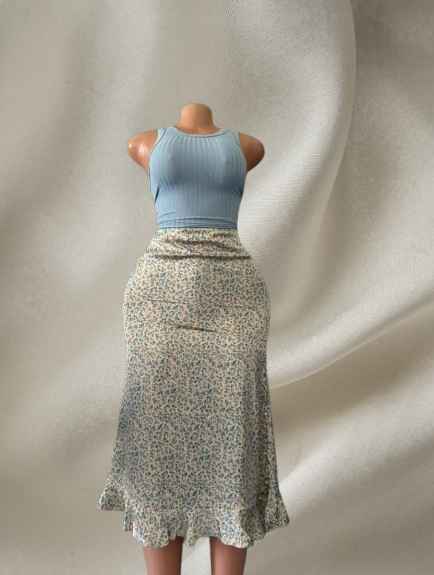 A picture of Two piece skirt and top