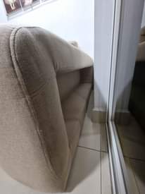 A picture of L shape sofa