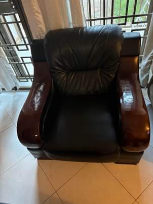 A picture of Leather sofa chairs