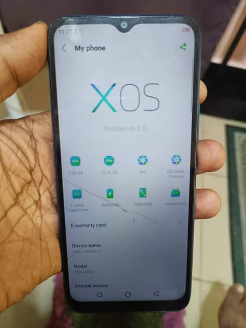 A picture of infinix smart 5
