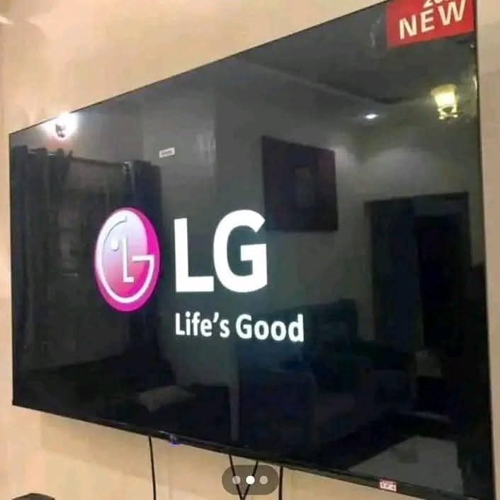 A picture of 65inch LG frameless smart TV brand new 4k with WiFi