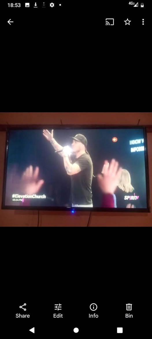 A picture of Big flat screen television
